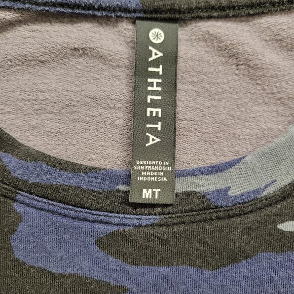 Athleta Women’s Medium Studio to Street Camo Printed Pullover Sweatshirt - Picture 3 of 7